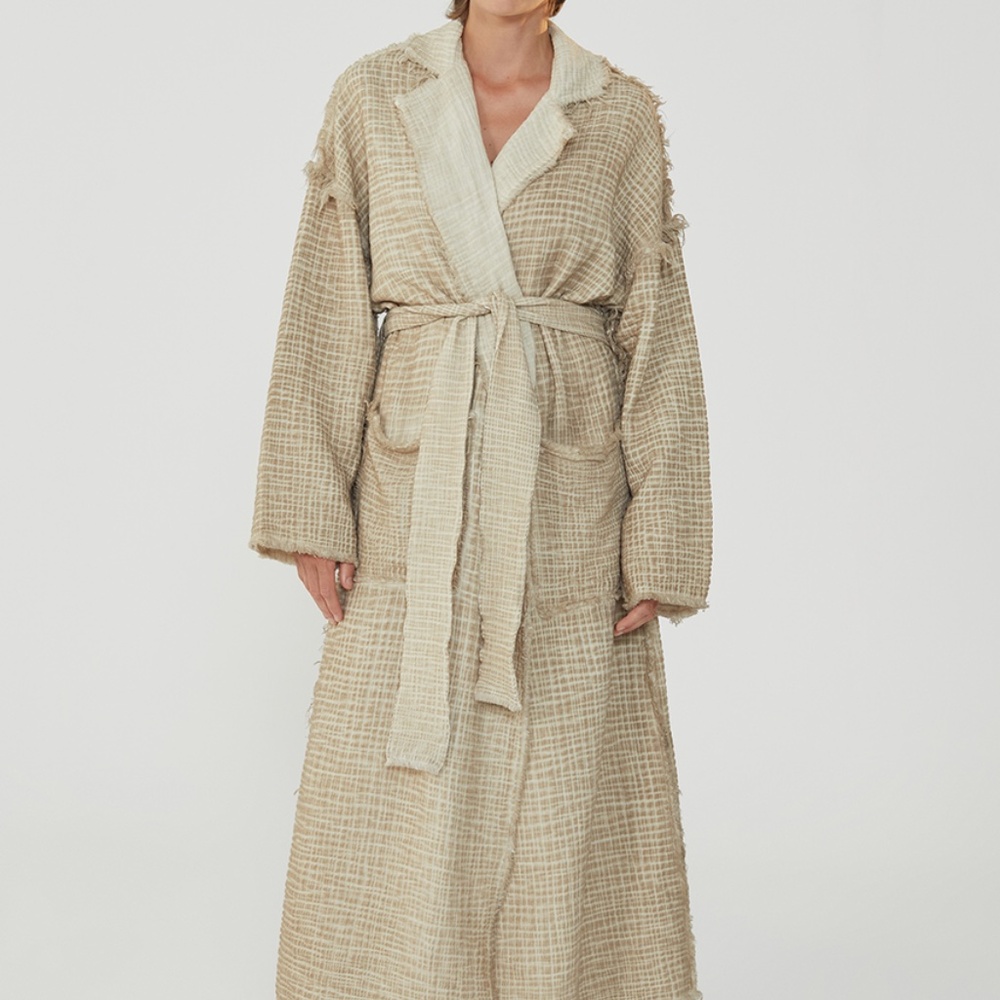 Simpuna Crinkle Mink Trenchcoat
